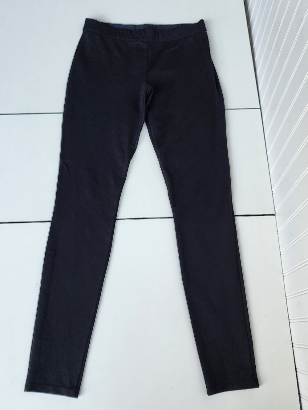 Max Studio Women Leggings Pants Black Elastic Waist Skinny Pull On Rayon Nylon S